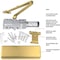 Lawrence Manual, Hydraulic, Door Closer, Extra Heavy Duty Interior and Exterior, Polished Brass LH8016-US3 - alternate 3